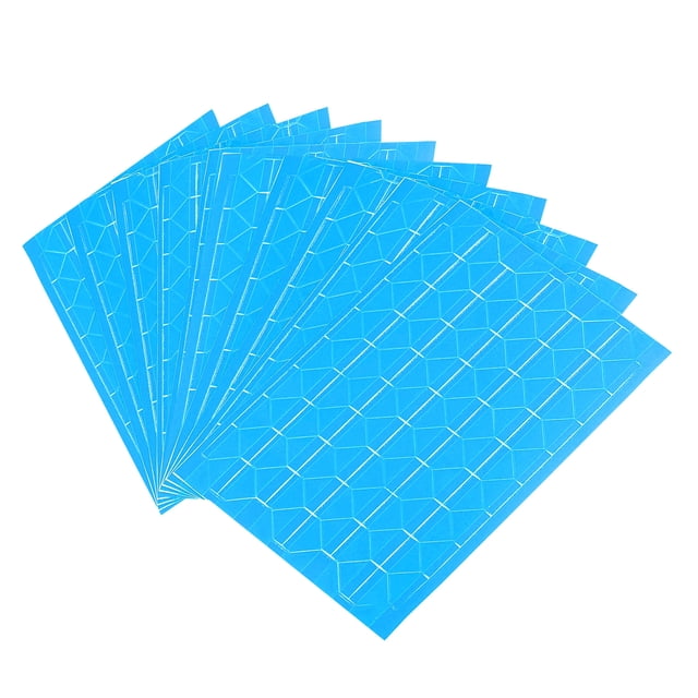 Unique Bargains Photo Corner Sticker PVC Self Adhesive Picture Mounting Label Blue 20 Sheets/2040 Pcs