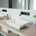thumbnail image 5 of VIGO Titus Two Handle Wall Mount Bathroom Faucet in Matte Black, 5 of 11