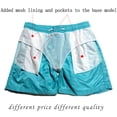 thumbnail image 2 of Swim Trunks Swim Shorts for Men Quick Dry Board Shorts Bathing Suit Breathable Drawstring With Pockets for Surfing Beach Summer, 2 of 6