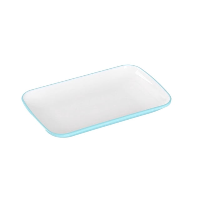 Los cuencos rectangulares for salsas y los pequeños platos for salsa de soja son perfectos for mojar aperitivos.