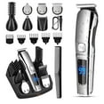 thumbnail image 1 of Set 6-IN-1 Men's Hair Clipper Set Beard Shaver Electric Body Hair Trimmer Nose Trimmer Haircut Kit Fully Washable USB Rechargeable, 1 of 6