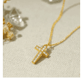 thumbnail image 2 of Collar Xtellar Cruz Mujer Dije Chapado, 2 of 3