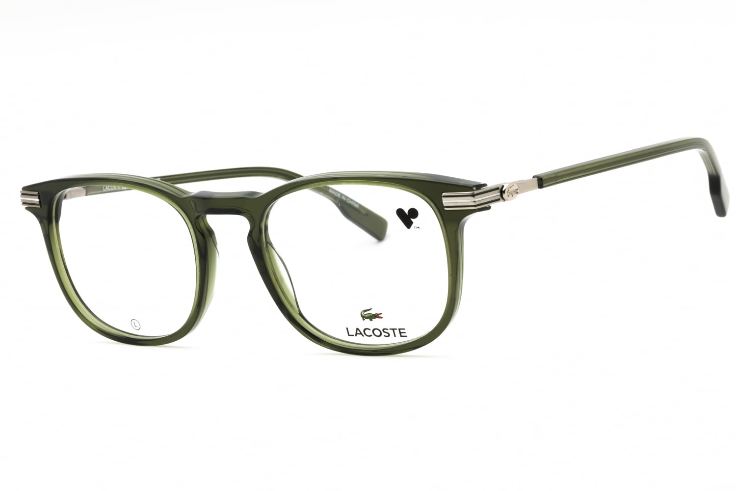 Lacoste L2954 275 Men's Transparent Khaki Full Rim Eyeglasses