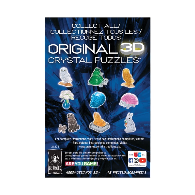 Original 3D Crystal Puzzles Gorilla with Baby Brain Teaser for