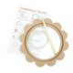 thumbnail image 1 of Kit de costura hecho a mano con bastidor de madera para bordar, punto de cruz y manualidades forma de flor, 1 of 4