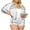White, variant on Busydd Lounge Sets for Women Trendy Solid Color Striped Two Piece Sets for Women Casual Workout Long Sleeve Zip Up Jacket and Shorts Womens Sets