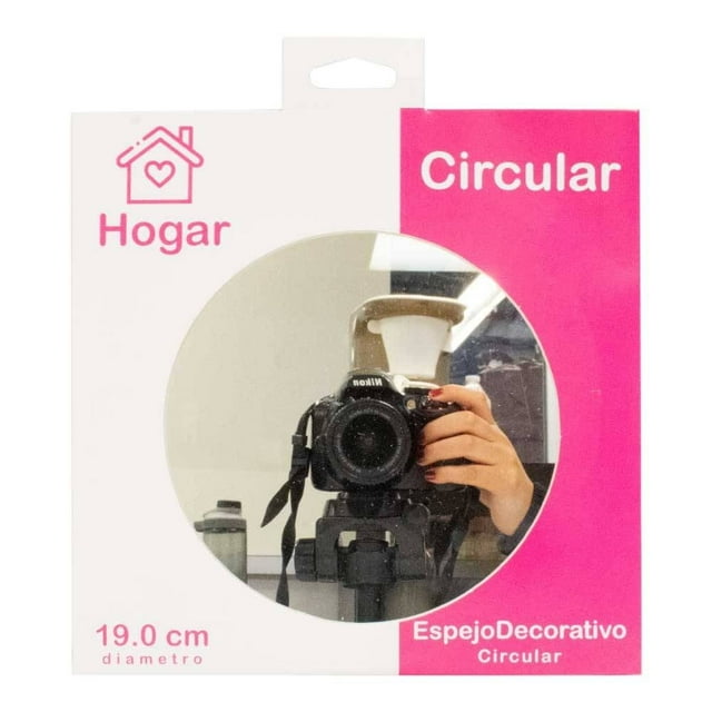 Espejo Prichos Circular Rosa 19 cm