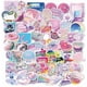 thumbnail image 1 of Laser Pink Stickers Aesthetic 60 Pcs Waterproof Laptop Stickers Decals for Water Bottle Vintage Scrapbook Stickers(Laser Powder), 1 of 4