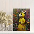thumbnail image 2 of Yellow Raincoat Bunny Canvas Wall Art，Cute Animal Decor for Living Room Bedroom Office Cafe Nursery, 2 of 8
