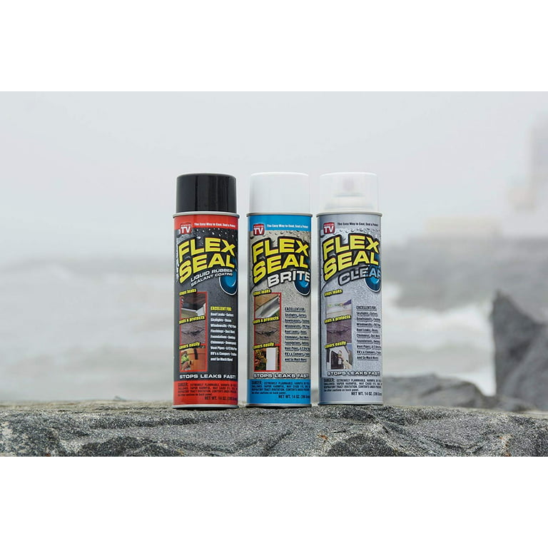 Flex Seal Spray Rubber Sealant Coating, 14-oz, Clear (2 Pack) 