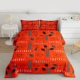 thumbnail image 2 of Homewish Kids Rugby Football Bedding Comforter Set,American Sport Theme Twin Comforter Sets,Orange Black Bedding Set For Boy,Microfiber Bedroom Decor Reversible,2 Pieces, 2 of 8