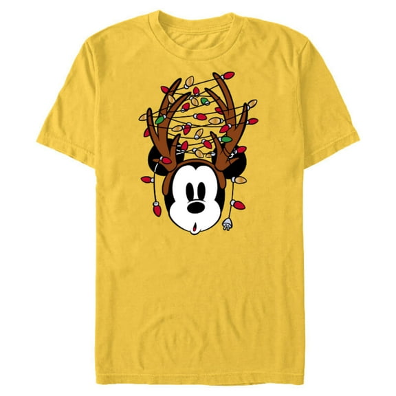 Disney Mickey Mouse Tangled Holiday Standard - Short Sleeve Blended T-Shirt for Adults ā Customized-Yellow