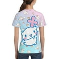 thumbnail image 5 of Sanrio Cinnamoroll Kids T-Shirt 3d Printed Graphic T-Shirts Boys And Girls Short Sleeve Shirts For Youth Kids X-Small, 5 of 6