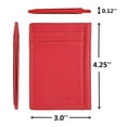 thumbnail image 7 of Walltes for women,genuine leather walltes,Slim Wallet Front Pocket Thin Wallet Minimalist Wallet Money Clip RFID Blocking, 7 of 7