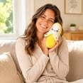thumbnail image 3 of Giunmcul Stuffed Banana Doll Soft Realistic Fruit Shape Sensory Plush Toy Musical Interactive Press Play 17x8x7cm Cute Gift for Bedroom Shelf Nursery Home Decor Gift for Family, 3 of 6
