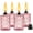 Pink, variant on Glass Table Top Torches, 4 Pack Citronella Torches for Outside, 12oz Flame Light Torch,Refillable, Wick and Cap Included, Landscape Lanterns Torches for Garden Yard Patio Party Decor (Pink)