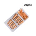thumbnail image 1 of 1 Set French Tip Press on Nails Coffin Artificial Fingernails DIY False Toe Files Glittery Stick Full Cover Ballet Style Beauty Tool DIY Decorations Type 11, 1 of 6