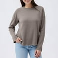 thumbnail image 2 of Byworldtasic Oversized Sweaters for Women Casual Long Sleeve Knit Pullover Tops Crewneck Trendy Slouchy Tunic Sweaters, 2 of 7