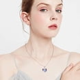 thumbnail image 6 of WINDLAND Heart Charm Clavicle Chain Fantasy Crystal Flying Dragon Necklace Jewelry, 6 of 13