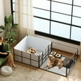 thumbnail image 2 of PawHut Whelping Box for Dogs, 7 Panel Pet Playpen with Pee Pads, 2 of 10