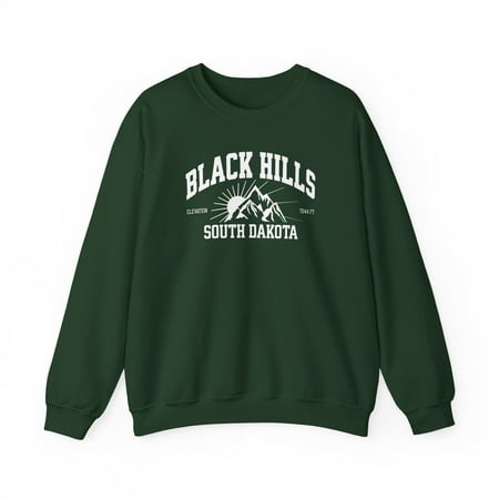 Black Hills Elevation Unisex Adult Sweatshirt South Dakotah Long Sleeve