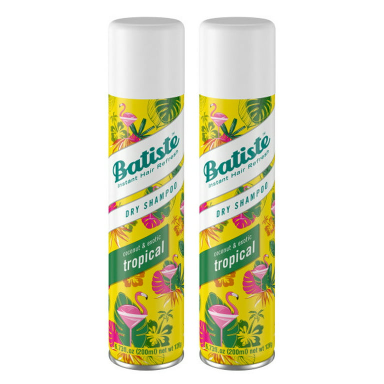 Spil Skære acceptere Batiste Dry Shampoo, Tropical Fragrance, 6.73 Ounce (2 Pack) - Walmart.com