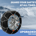 thumbnail image 2 of Snow Chains for Car,SUV and Pickup,Universal Emergency Tire chains,Set of 2, 2 of 6