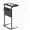 Deep Gray, variant on C Shaped End Table, Small Side Table for Couch and Recliner, Slide Under Sofa Tray Desk with Storage Bag for Living Room and Bedroom, Black