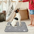 thumbnail image 5 of Washable Pee Pads for Dogs 35.4"X29.5", Absorbent Reusable Training Dog Pads Pet Puppy Pads, Non- Potty Pads for Whelping Playpen Crate Bed, Grey (1 Pack, C), 5 of 7