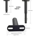 thumbnail image 2 of Bed Legs Adjustable,retractable Heavy Duty Bed Center Frame Slat Support Leg,metal Furniture Support Feet,2pcs 7inch -13inch (black), 2 of 5