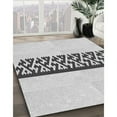 thumbnail image 2 of Ahgly Company Indoor Square Patterned Platinum Gray Area Rugs, 5' Square, 2 of 6