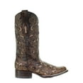 thumbnail image 2 of Corral Boots Womens Embroidered Tooled Inlay Square Toe Cowboy  Mid Calf Bo, 2 of 4