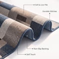thumbnail image 2 of ICEANT 3'x8' Non-Slip Machine Washable Runner Rug with Geometric Patchwork Design, Slate Blue Grey/Beige/Brown/Tan, 2 of 7