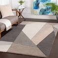thumbnail image 3 of Hauteloom Lynton Wool Living Room, Bedroom Area Rug - Contemporary - Charcoal, MediumGray, Beige - 18" Sample, 3 of 11
