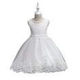 thumbnail image 2 of Esaierr 2-12Y Girls Princess Dress for Kids Toddler Baby Tulle Bridesmaid Dress Wedding Dance Party Pageant Communion Princess Gowns Sleeveless Formal Dresses, 2 of 7