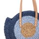 thumbnail image 2 of Bolso de playa grande, moderno bolso de papel tejido para viajes y compras de mujeres, azul oceánico, 2 of 5