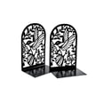 thumbnail image 1 of Bird Hollow Out Craft Bookends Metal Book Ends Heavy Duty Bookends Desktop Bookends, 1 of 6