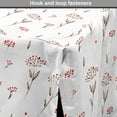 thumbnail image 4 of Flower Dog Crate Cover, Watercolor Winter Foliage and Berries Botany Themed Seasonal Illustration, Easy to Use Pet Kennel Cover for Dogs, 35" x 23" x 27", Vermilion and Brown, by Ambesonne, 4 of 6