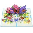thumbnail image 1 of Tarjetas de felicitación con forma de ramo desplegable 3D con forma de mariposa CawrdWish, 1 of 7