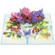 thumbnail image 1 of Tarjetas de felicitación con forma de ramo desplegable 3D con forma de mariposa CawrdWish, 1 of 7