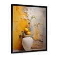 thumbnail image 2 of Designart "Simplistic Amber Ceramics II" Boho Pottery Picture Framed Wall Decor, 2 of 5