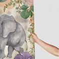 thumbnail image 3 of Orinice Elephant Flowers Watercolor Painting Bathroom Decor Set, Colorful Luxurious Graphic Print Polyester Fabric Fashion Shower Curtain Set with Hooks, Washable Shower Curtain 36x72, 3 of 7