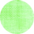 thumbnail image 1 of Ahgly Company Indoor Round Persian Green Traditional Area Rugs, 3' Round, 1 of 1