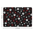 thumbnail image 5 of Paw Prints and Bones Flannel Non Slip Door Rugs,Washable Door Mats Indoor,Decorative Door Mats,Dirt-Resistant and Absorbent Doormat for Entrance,Bedroom,Kitchen,Bathroom,23.5x16in(60x40cm), 5 of 5
