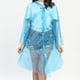 thumbnail image 3 of Advancent 10 piezas impermeable de un solo senderismo Camping impermeable Poncho transparente viaje mujeres hombres impermeable ciclismo Paraguas de lluvia Azul, 3 of 6