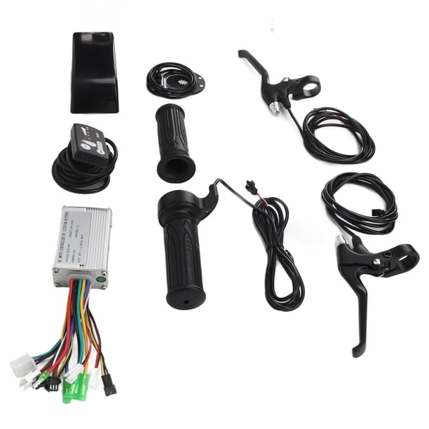 Panel controlador de manija de freno y empuñadura giratoria, kit de conversión de bicicleta eléctrica Kit de conversión de bicicleta eléctrica Kit de panel de visualización de bicicleta eléctrica Dis