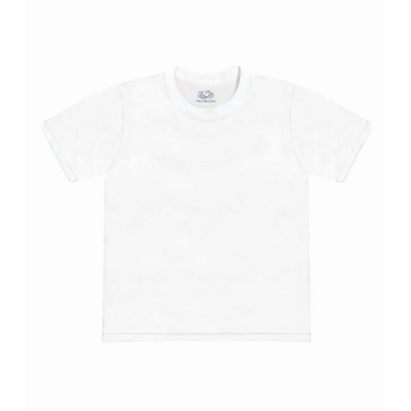 Fruit of the Loom Boys Crewneck Tshirt white 3 pk small