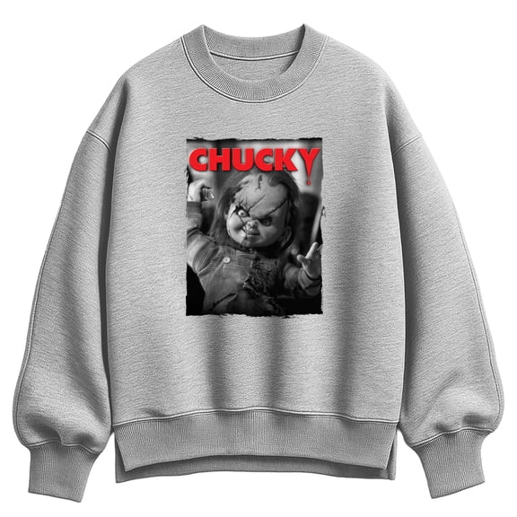 Chucky - No Need To Be Scared - Women's Oversized Fleece Crew Sweatshirt