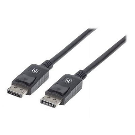 Manhattan Monitor DisplayPort Male to DisplayPort Male Cable, 6.6 ft., Black