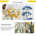 thumbnail image 2 of Dreamtimes 1000 PCS Wild Flower Wooden Jigsaw Puzzles Intellectual Entertainment Puzzles for Adults, Fun Challenging Brain Exercise Family Game Creative Gift for Friends Parents Grandparents, 2 of 7